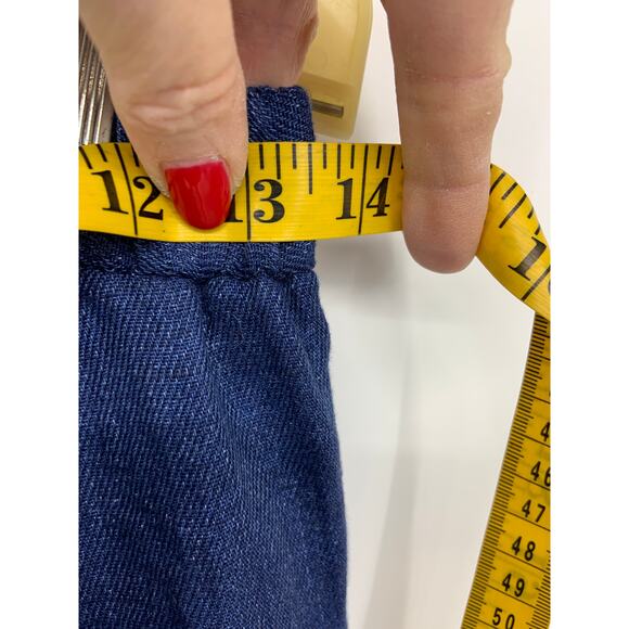 Massimo Dutti Blue 100% Linen 4 Pocket Pants Size 6 - Picture 10 of 12